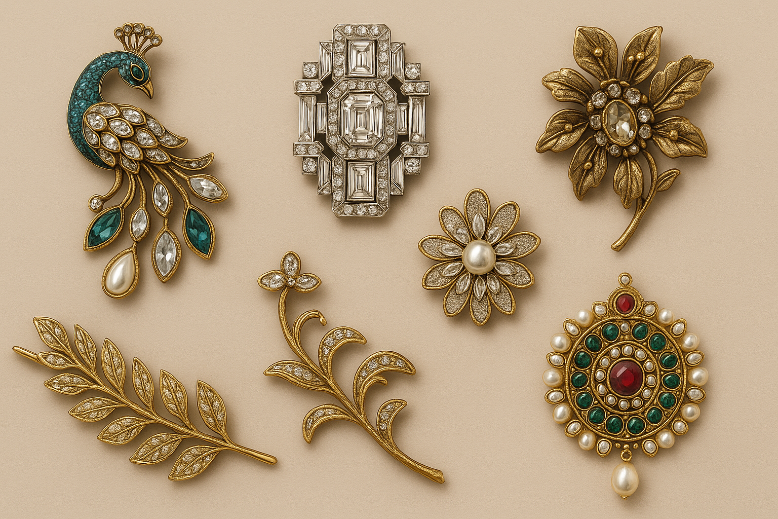 Brooches and Hair Accessories